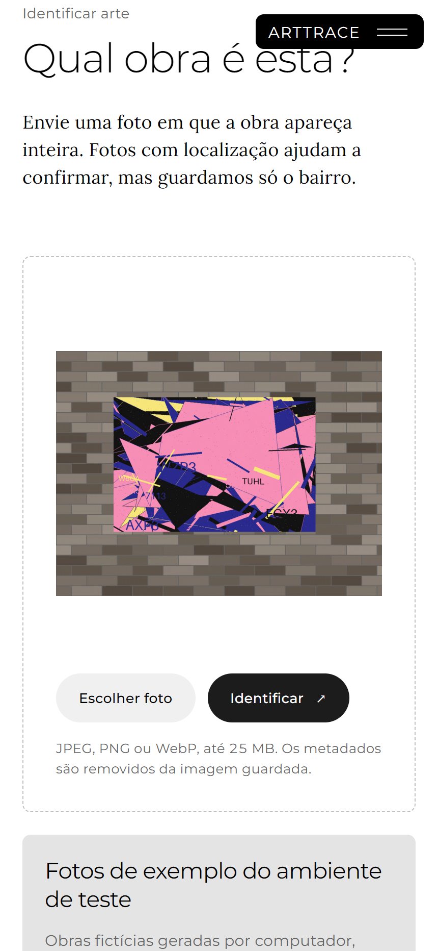 Identify screen in ArtTrace