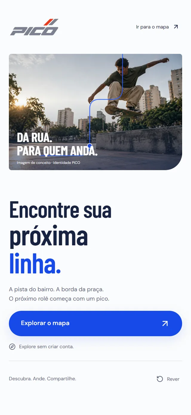 Tela Confira antes de sair no PICO