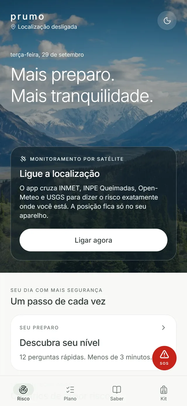 Tela Risco à sua volta no Prumo