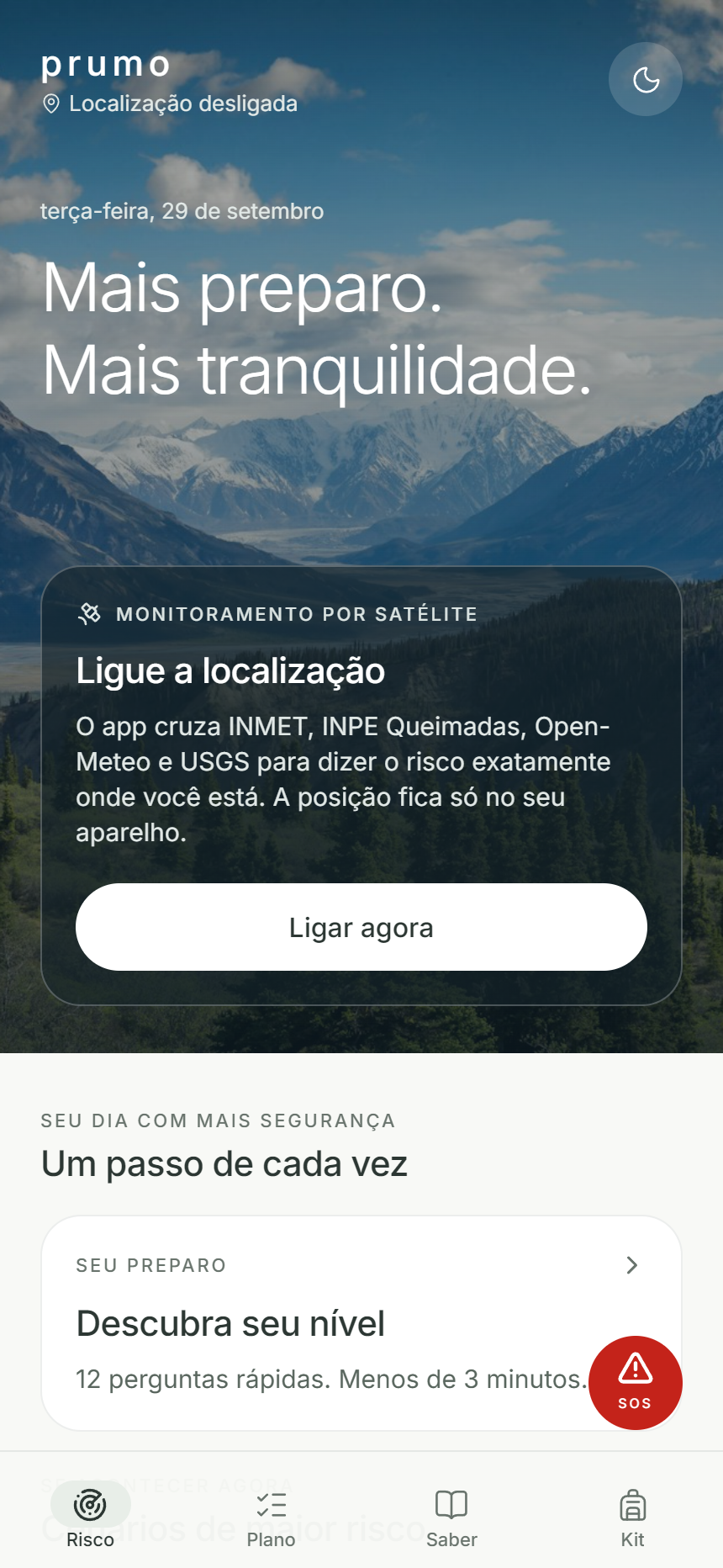 Risk around you screen in Prumo