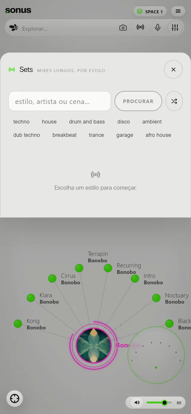 Tela Sets e Rádio Sonus no Sonus